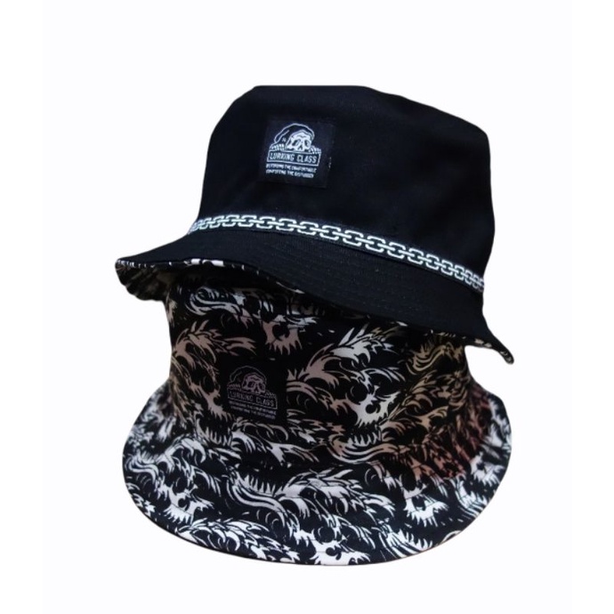 lurking-class-sketchy-tank-mixed-black-bucket-hat-ใส่ได้-2-ด้าน