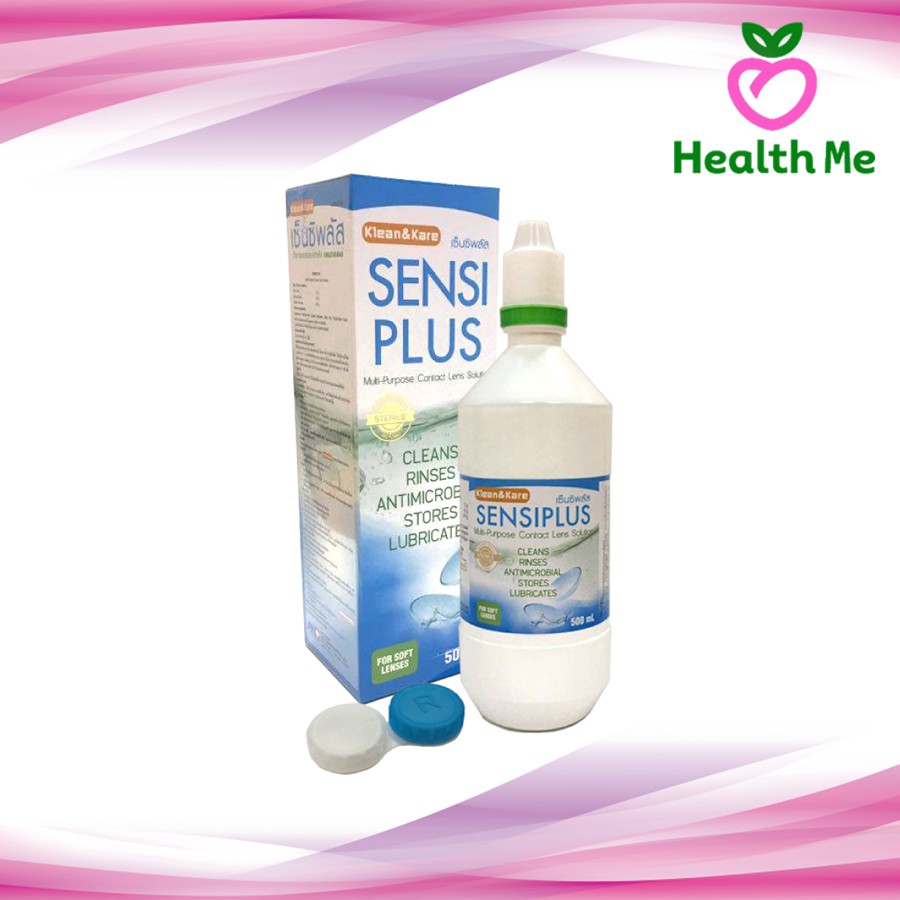 SENSI PLUS 100/500ML เซ็นซิพลัส น้ำยาล้างคอนแทคเลนส์ 100 และ 500มล ...