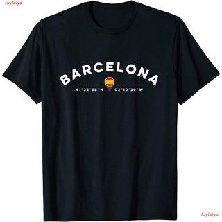 loylaiya แฟชั่นสบายๆ เสื้อ Barcelona Spain T-Shirt Cotton เสื้อยืด เกรดพรีเมี่ยม ใส่สบาย เสื้อยืดเเฟชั่น ใส่ได้ทั้งหญิง