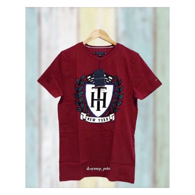 เสื้อ-tommy-hilfiger-crest-t-shirt-ของแท้