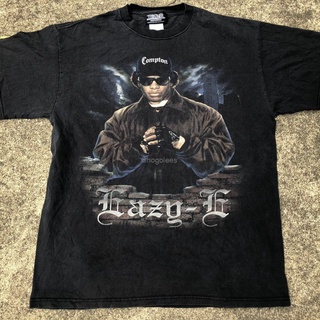 Vtg Eazy E Ruthless Records เสื้อยืดลําลอง แขนสั้น คอกลม พิมพ์ลายโลโก้ Nwa Compton Thrifted By 90S_Tpt