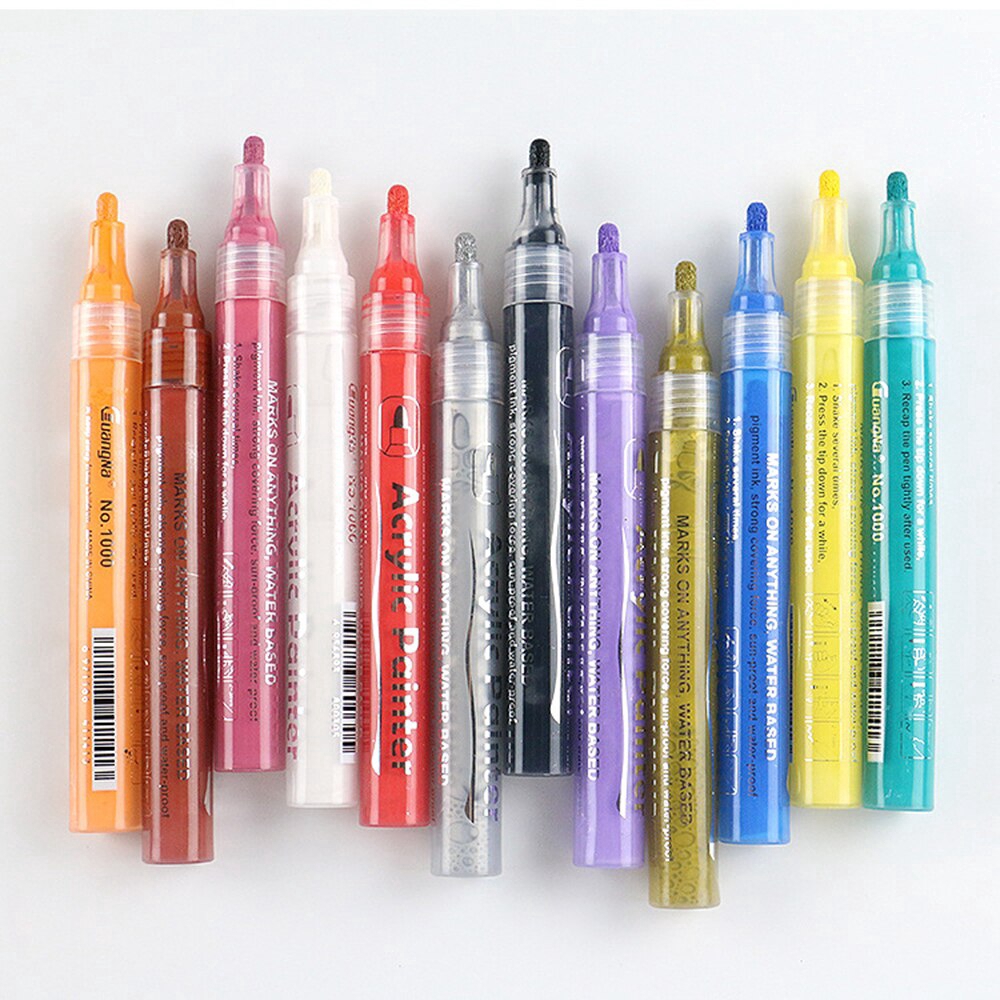 ปากกา-marker-อะคริลิคศิลปะจิตรกรรม-4-8-12-24-36-สี