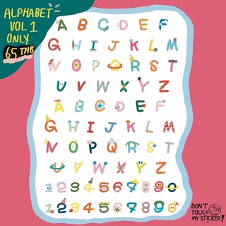 Alphabet Sticker สติกเกอร์ตัวอักษร สติกเกอร์ เวอร์ชั่น 1