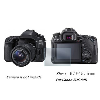 สินค้า กระจกนิรภัยป้องกันหน้าจอสำหรับ Canon EOS 80D 70D 60D กล้องฟิล์มฟิล์มนิรภัยฟิล์มป้องกัน HD