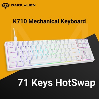 TKL 70% mechanical keyboard gaming RGB Type-c คีย์บอร์ด คีบอร์ดเกมมิ่ง blue switch red switch hotswap keyboard mechanica