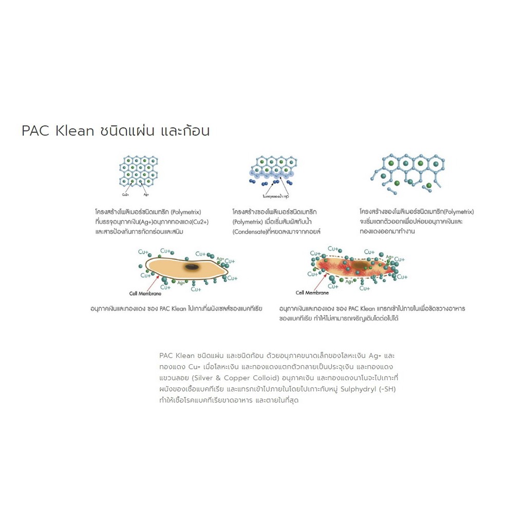 ภาพหน้าปกสินค้าแผ่นละลายเมือก สำหรับเครื่องปรับอากาศ 'PAC KLEAN' 15กรัม จากร้าน huahengleegroup บน Shopee