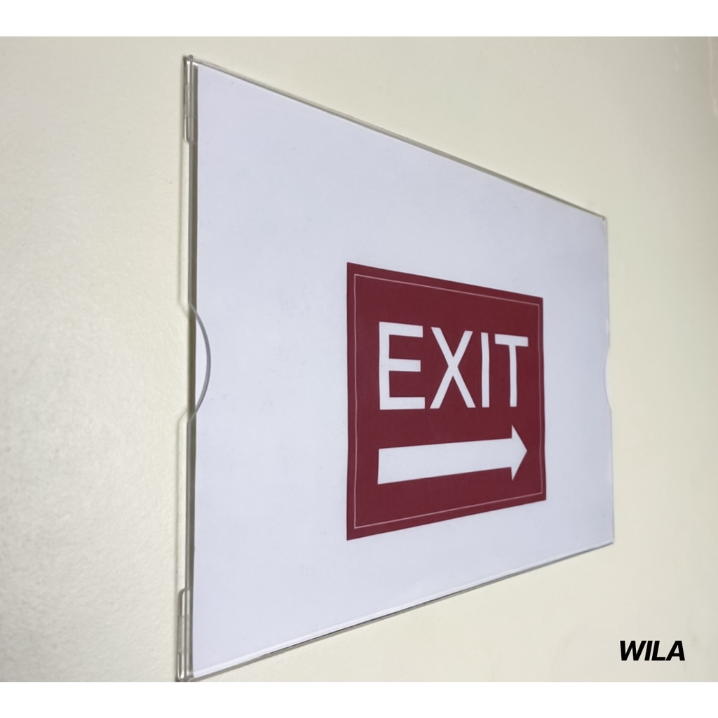 ป้ายสอดกระดาษ-ป้ายประกาศ-ป้ายติดผนัง-ที่ประกาศ-ขนาด-a4-จาก-อะคริลิคใส