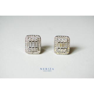 ภาพหน้าปกสินค้าNeriza Jewelry/ ต่างหูเพชรประกบเกรดพรีเมี่ยม ประกายไฟเทียบเท่าเพชรแท้ จัดส่งฟรีพร้อมกล่อง NE078 ที่เกี่ยวข้อง