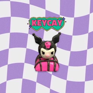 Kuromi Keycap Polymer Clay คีย์บอร์ดน่ารัก คีย์แคป Handmade