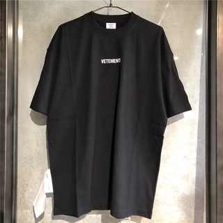 เสื้อยืดแขนสั้นผ้าฝ้ายพิมพ์ลายทาง Vetements สําหรับผู้ชาย