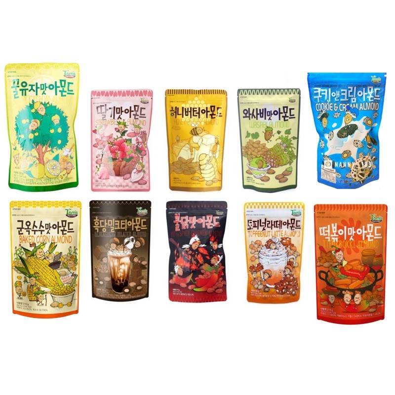 tom-s-farm-almond-ทอมส์-อัลมอนด์เกาหลี-ถุงใหญ่-มี-6-รสให้เลือก