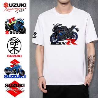 ขายดี!Suzuki Samurai Hayabusa รถจักรยานยนต์แขนสั้นเสื้อยืดผู้ชายและผู้หญิงคนรักจักรยาน Heavy รถจักรยานยนต์ผ้าฝ้ายครึ่ง S