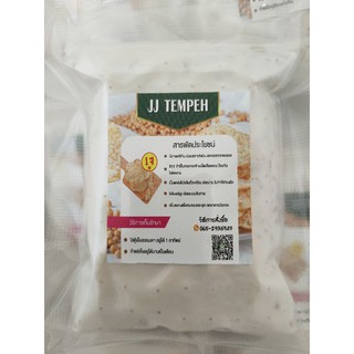 JJTEMPEH เทมเป้ถั่วลูกไก่ผสมงาดำ ออแกนิค NON GMO ขนาด200กรัม (Chickpea tempeh mixed with black) sesame seeds  Size  200g