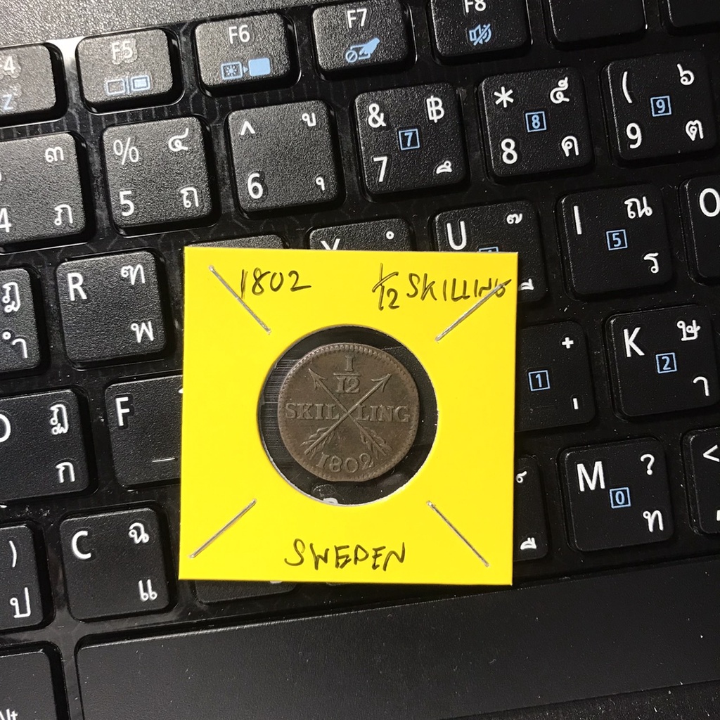 special-lot-no-60516-ปี1802-สวีเดน-1-12-skilling-เหรียญสะสม-เหรียญต่างประเทศ-เหรียญเก่า-หายาก-ราคาถูก