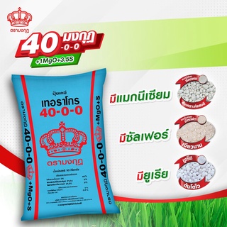 ปุ๋ย  40-0-0 +1MgO+3.5S ใช้แทนยูเรีย เขียวทนเขียวนาน สังเคราะห์แสงดี  ขนาด 1 kg