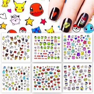 💅🏻✨ สติกเกอร์ติดเล็บ สติกเกอร์ติดเล็บลอกน้ำ แทททูติดเล็บ Nail tattoo