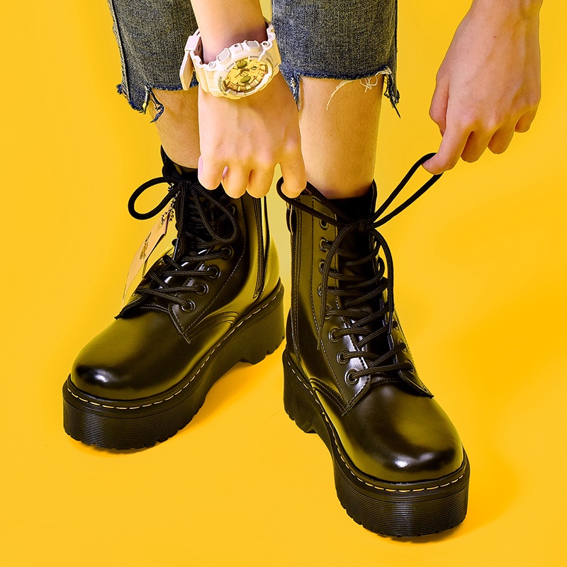 dr-martens-เดิมหนังหนาด้านล่างมาร์ตินรองเท้าสุภาพสตรีแฟชั่นรองเท้าสั้น