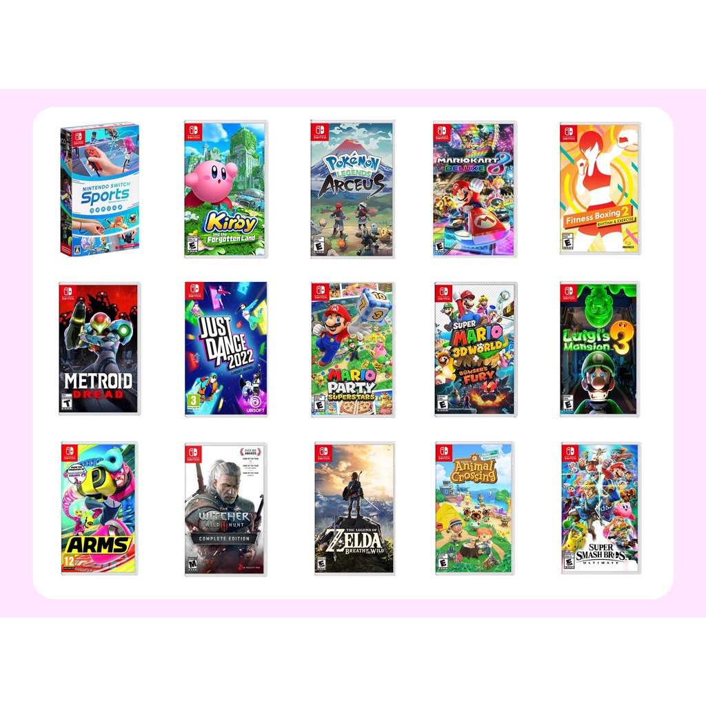 ภาพหน้าปกสินค้า]Nintendo Switch 15 Games 2022 จากร้าน pijanggame บน Shopee