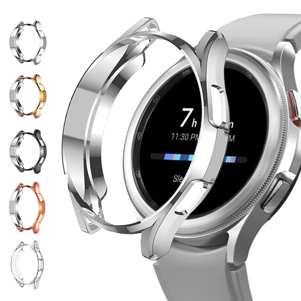 ภาพหน้าปกสินค้าฝาครอบนาฬิกา Samsung 4 Classic 42mm 46mm Protective Wraparound เคสเคลือบ TPU จากร้าน tongjia.th บน Shopee