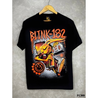 Blink182เสื้อยืดสีดำสกรีนลายFC309