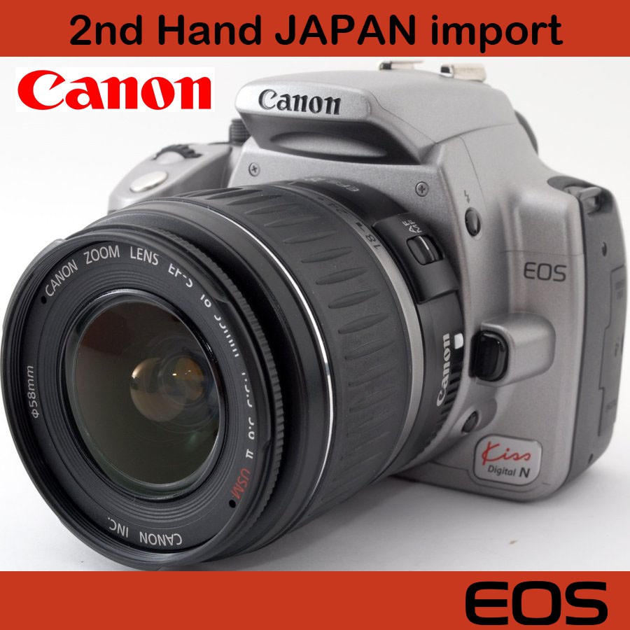 CANON Digital SLR EOS KISS Digital N Silver Lens Kit | Shopee Thailand