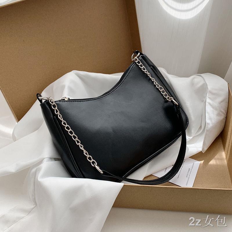 กระเป๋าสะพายข้างกระเป๋าบาแก็ตต์ใต้วงแขนฝรั่งเศสหญิง-2021-ใหม่อินเทรนด์ป่า-ins-chain-แนวทแยงกระเป๋าผู้หญิง-กระเป๋า