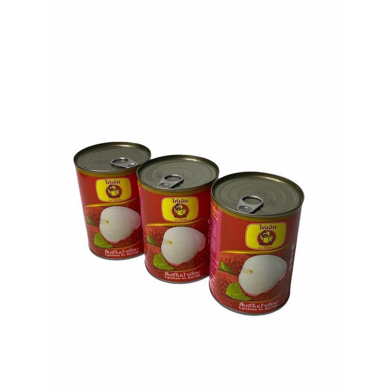 ลิ้นจี่ในน้ำเชื่อม LYCHEE IN SYRUP 500g ตรา AD เอดี.. 1SETCOMBO/จำนวน 3 ...