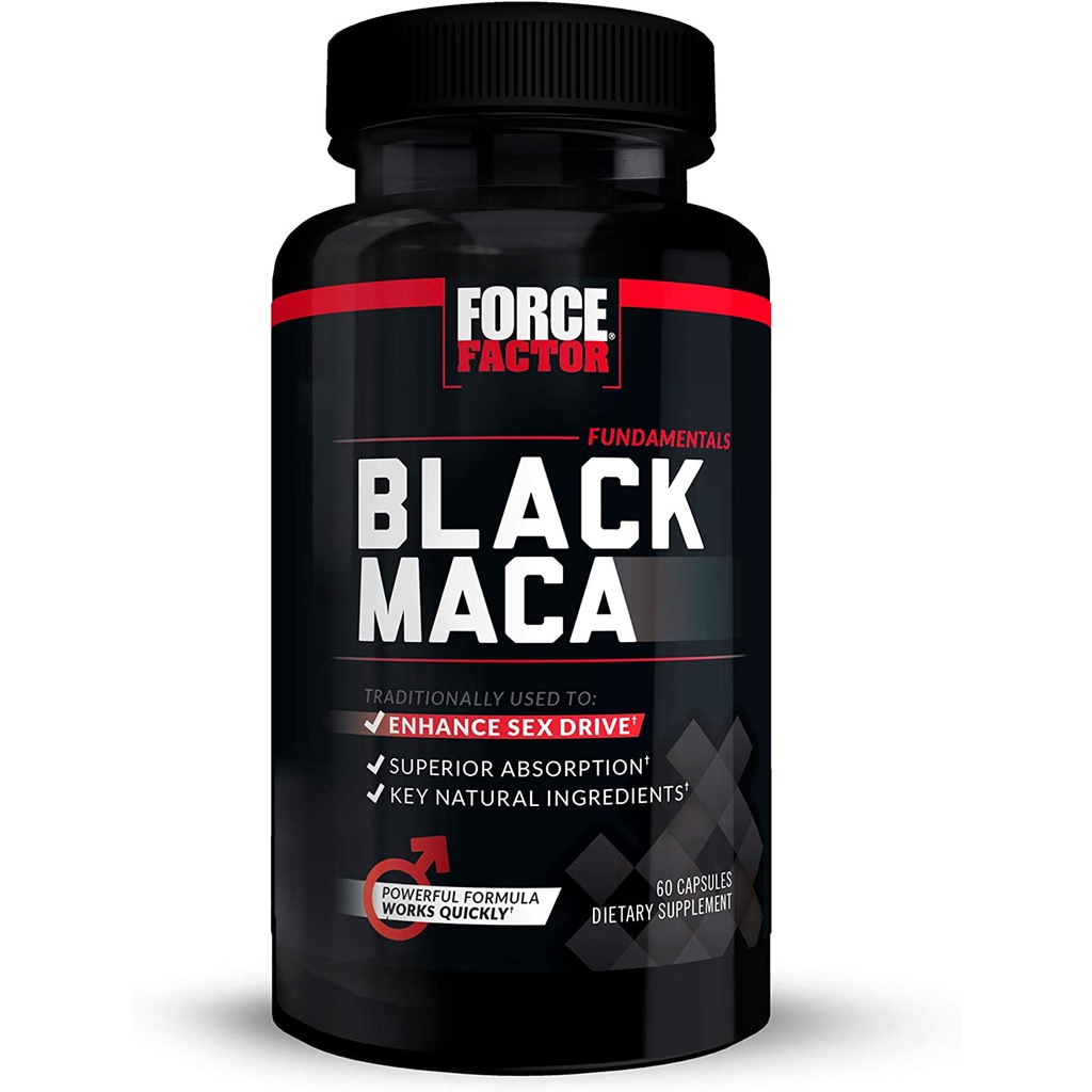 ภาพหน้าปกสินค้าForce Factor Black Maca 60 Capsules : Unleash Your Potential เพิ่มความอึด ถึก ทน ด้วยพลังธรรมชาติ จากร้าน artiechinwongsa บน Shopee