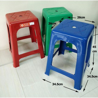 เก้าอี้พลาสติก เก้าอี้หัวโล้น ขนาด34.5x34.5x45cm. รุ่น 888 Plastic chair ซื้อ2ตัว+ลดเหลือ66. 4ตัว+63. 10ตัว+60.