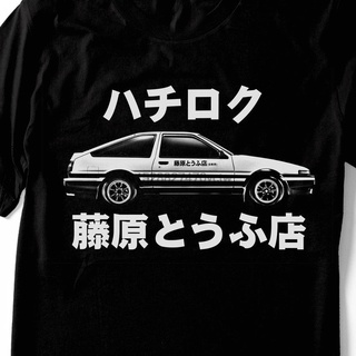 [S-5XL] เสื้อยืดลําลอง แขนสั้น คอกลม พิมพ์ลาย Initial D Ae86 Trueno Jdm Hachiroku Drift Corolla Sprinter แฟชั่นสําหรับผู