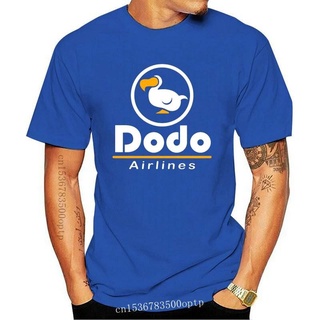 T-shirt  Dodo AIRLINE ขายดี เสื้อยืดลําลอง ผ้าฝ้าย 100% แขนสั้น คอกลม พิมพ์ลายสัตว์ 2022S-5XL