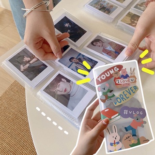 Ins อัลบั้มรูปภาพ แบบใส กันน้ํา ขนาด 3 นิ้ว สําหรับ Idol Photocard Lomo Card Holder