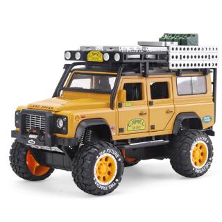 1:28 Land Rover Defender โมเดลรถยนต์อัลลอย มีเสียง และไฟ ของเล่นสําหรับเด็ก