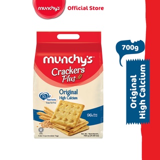 Munchy’s Cracker Plus Original High Calcium มันชี่ส์ แครกเกอร์ พลัส แครกเกอร์ แคลเซียมสูง 700g