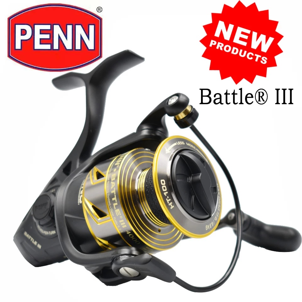new-penn-battle-รอกตกปลา-3-รอกหมุน-3000-8000-รอกตกปลา-5-1-bb-พร้อมด้ามจับโลหะ-cnc