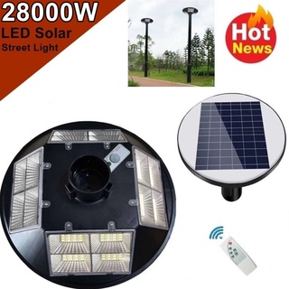 โคมไฟ UFO 16 ช่อง LED 20000W - 28000W Square Light ไฟถนน ไฟโซล่าเซลล์ Solar Street Light พลังงานแสงอาทิตย์ LED แสงขาว