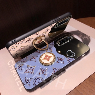 เคสโทรศัพท์ Samsung Galaxy S20 Ultra S20+ S20 A20 A30 A20S A30S A50 A50S A70 A51 A71 2020 Baru Super Classic Casing Ins Luxury Fashion Diamond 3D Ring Bracket Hard Cover Case