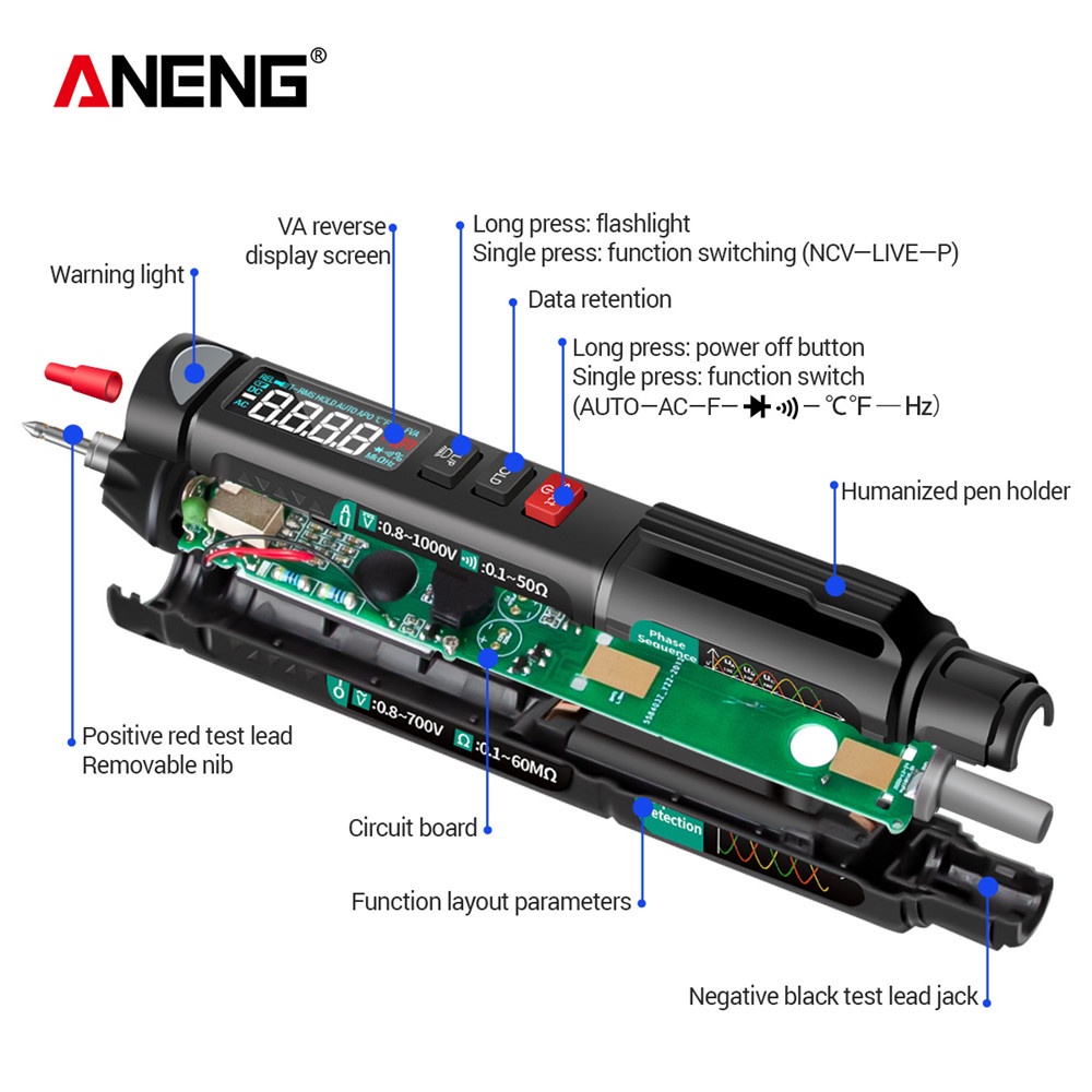 aneng-a3008-ปากกามัลติมิเตอร์ดิจิทัล-นับ-6000-ครั้ง-ไม่สัมผัส-โวลต์มิเตอร์อื่นๆ