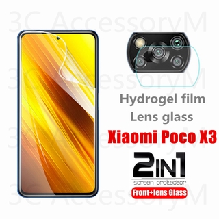 POCO x3 hydrogel film for xiaomi POCO X3 camera lens protector screen protector for xiaomi POCO X 3 pocox 3 xiomi pocox3 glass