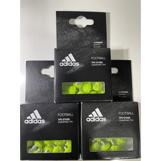 สินค้า Adidas TPU Studs ปุ่มสตั๊ด Adidasแท้ เกลียวเหล็กไม่หักคาแน่นอน  1 ชุด/กล่อง มี 12 ปุ่ม  6 mm 8 ปุ่ม, 9 mm 4 ปุ่มอาดิดาส