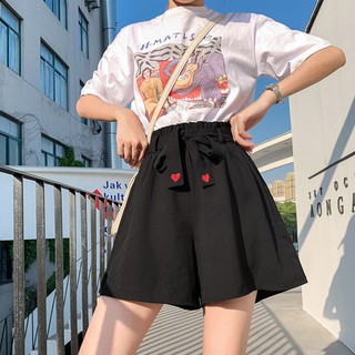 💥ความนิยมล่าสุด 2021 ใหม่กางเกงขากว้างนักเรียนหญิงเกาหลีหลวมสบาย ๆ กางเกงขาสั้นหญิงฤดูร้อนน้องสาวอ้วนกางเกงบาง