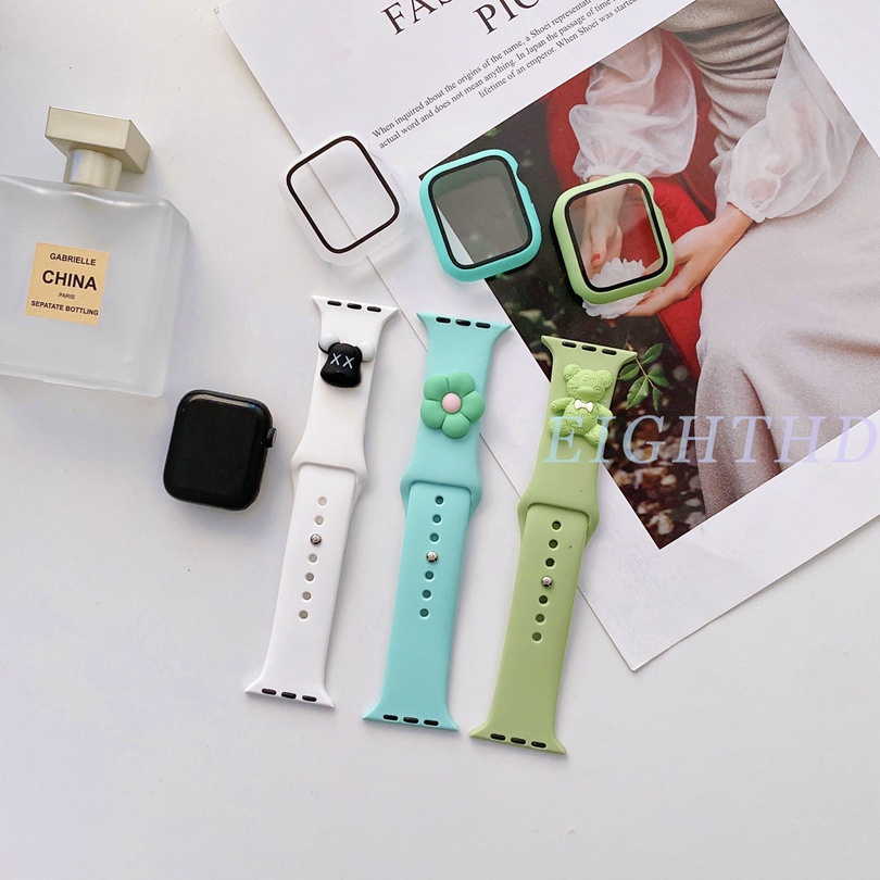 สายนาฬิกาข้อมือ-และเคส-ลายการ์ตูน-สําหรับ-smart-watches-series-8-7-6-se-5-4-3-2-1-ขนาด-41-มม-45-มม-44-มม-40-มม-42-มม-38-มม