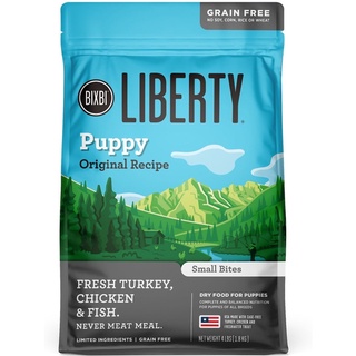 อาหารสุนัข Bixbi Liberty สูตร Puppy Original Recipe Fresh Turkey, Chicken &amp; Fish ขนาด 1.8 kg