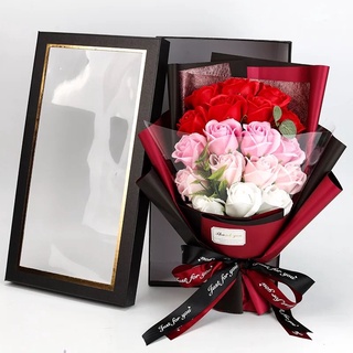 💘💘 ดอกกุหลาบสวยหอม มาพร้อมกล่องหน้าใส  สวยหรูดูดี