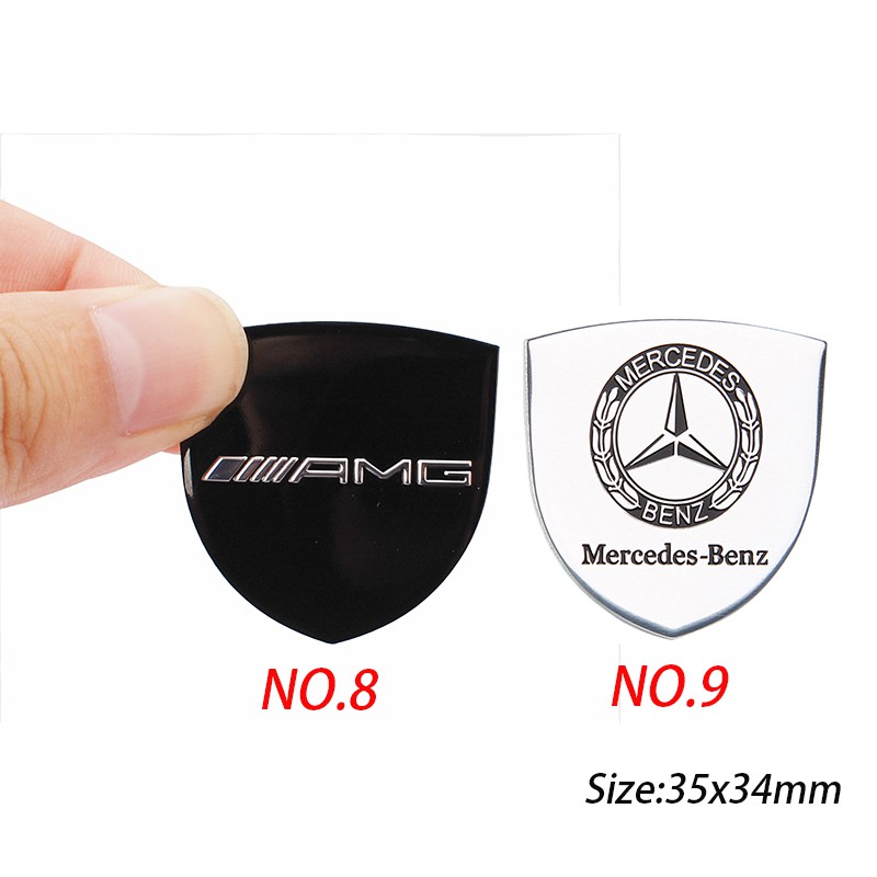 สติกเกอร์โลหะตราสัญลักษณ์-สำหรับ-mercedes-benz-w203-w204-w168-cla-gla-glk-amg-brabus