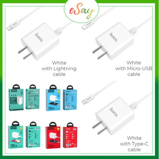 หัวชาร์จ Hoco C62 Adepter แท้ 2.1A ไฟออก 2 ทาง อุปกรณ์ชาร์จ Wall charger dual USB port