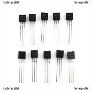 [factoryoutlet] ทรานซิสเตอร์ BC547 TO-92 NPN 45V 0.1A 100 ชิ้น