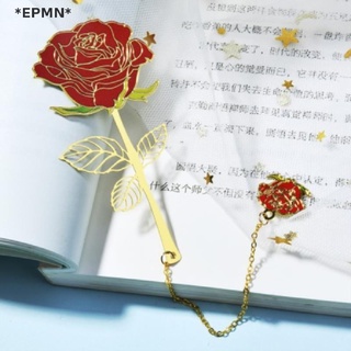 Epmn ที่คั่นหนังสือ จี้ดอกบัว ดอกกุหลาบ สไตล์จีน 1 ชิ้น
