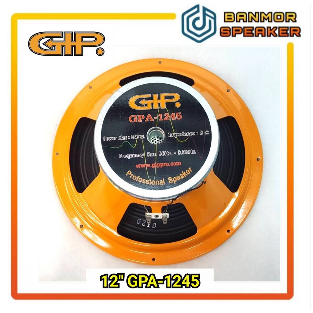 ลำโพง-12-gip-gpa-1245-แม่เหล็ก-145mm-โครงปั๊ม-350w-gip-1245