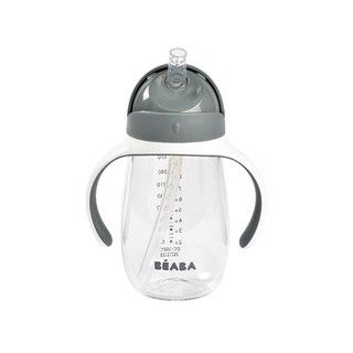 BEABA กระติกน้ำหัดดื่ม  Straw Cup Tritan 300ml - Charcoal